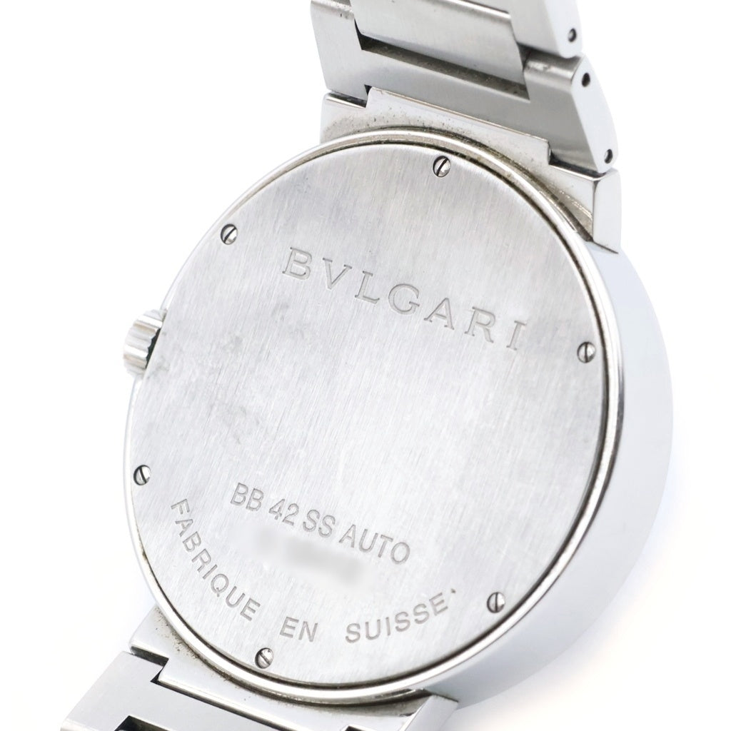 BVLGARI(ブルガリ) ブルガリブルガリ 黒文字盤 ステンレス 自動巻き 腕時計 シルバー BB42SSAUTO