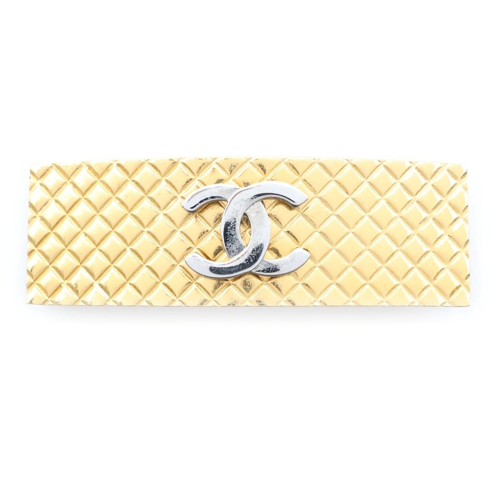 CHANEL(シャネル) 98P ココマーク マトラッセ ヘアクリップ バレッタ レディース
