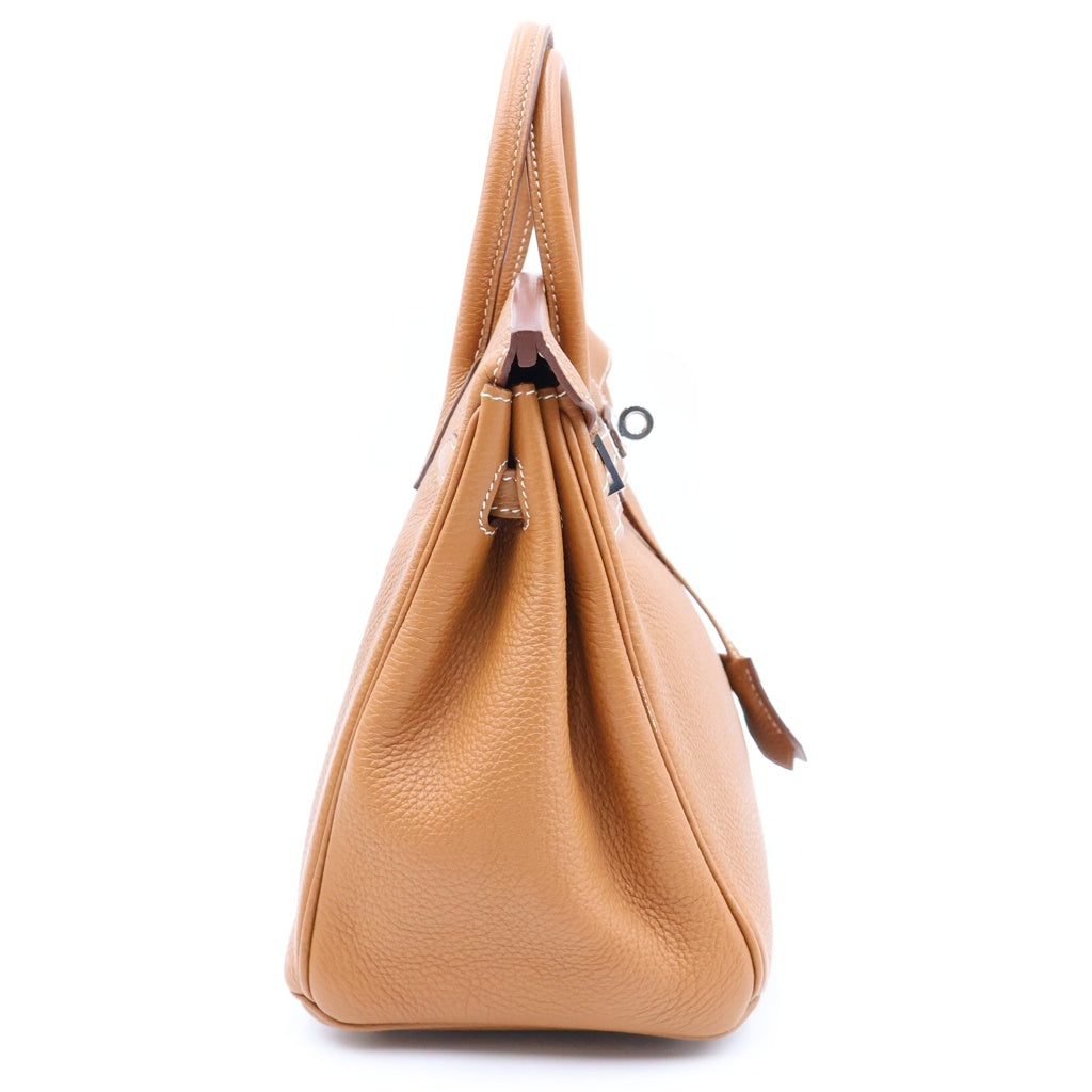 HERMES(エルメス) バーキン25 ゴールド トゴ SV金具 □O刻印 レディース