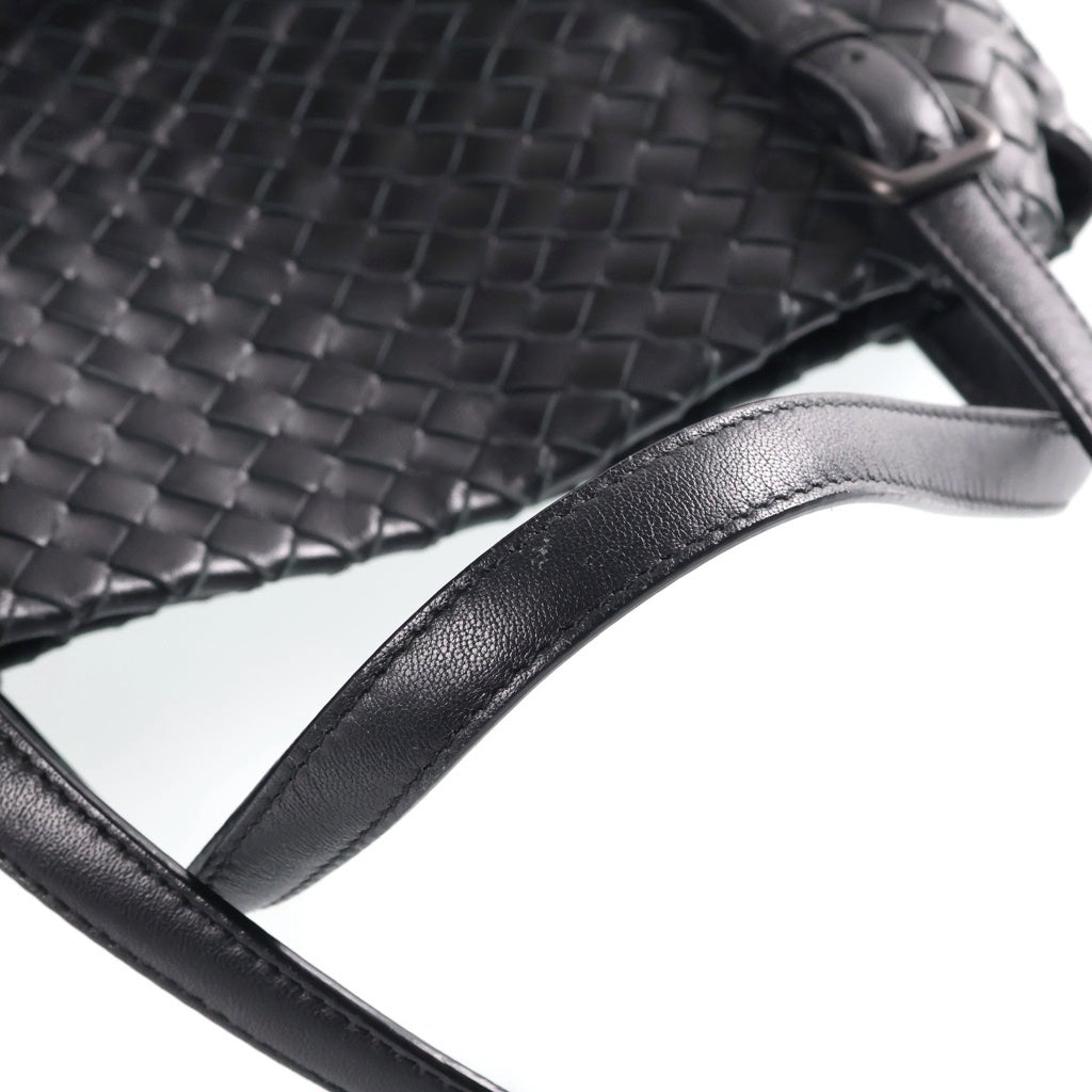 BOTTEGA VENETA(ボッテガヴェネタ) イントレチャート トートバッグ ブラック レザー レディース