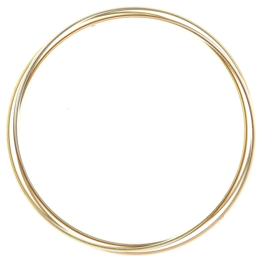 Cartier(カルティエ) トリニティ ブレスレット バングル K18ピンクゴールド K18ホワイトゴールド K18イエローゴールド 31.5g ゴールド レディース