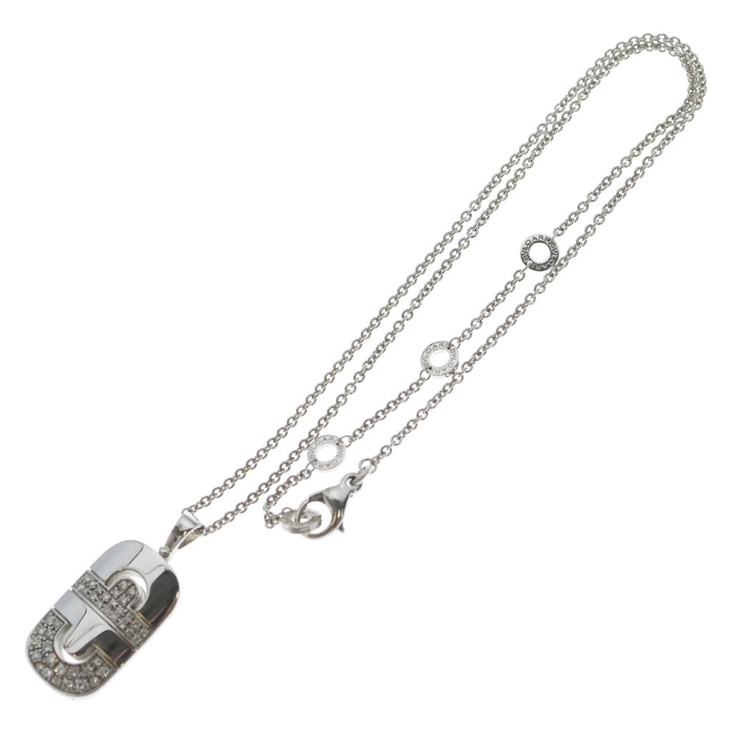 BVLGARI(ブルガリ) パレンテシ ダイヤモンド ネックレス ペンダント K18WG ホワイトゴールド レディース