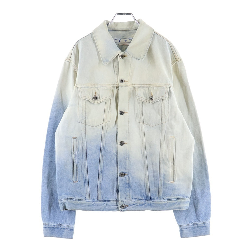 OFF-WHITE(オフホワイト) グラデーション デニムジャケット Gシャン インディゴブルー #S OMYE77S22DEN002
