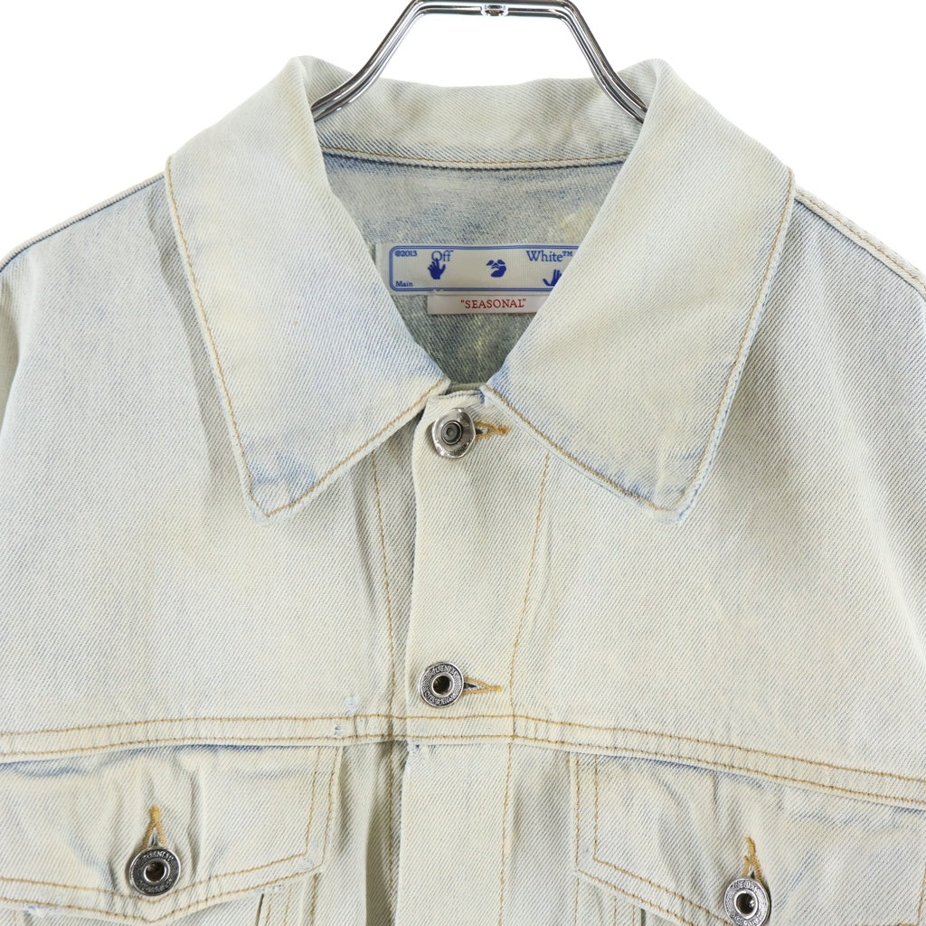 OFF-WHITE(オフホワイト) グラデーション デニムジャケット Gシャン インディゴブルー #S OMYE77S22DEN002