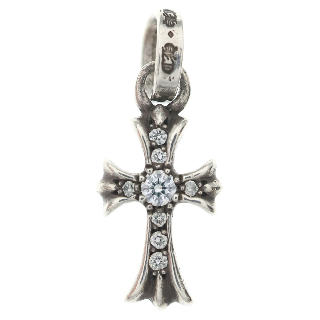 CHROME HEARTS(クロムハーツ) CRS BBYFAT P DMND ベイビーファットクロス PAVEダイヤ ペンダントトップ シルバーBCA234