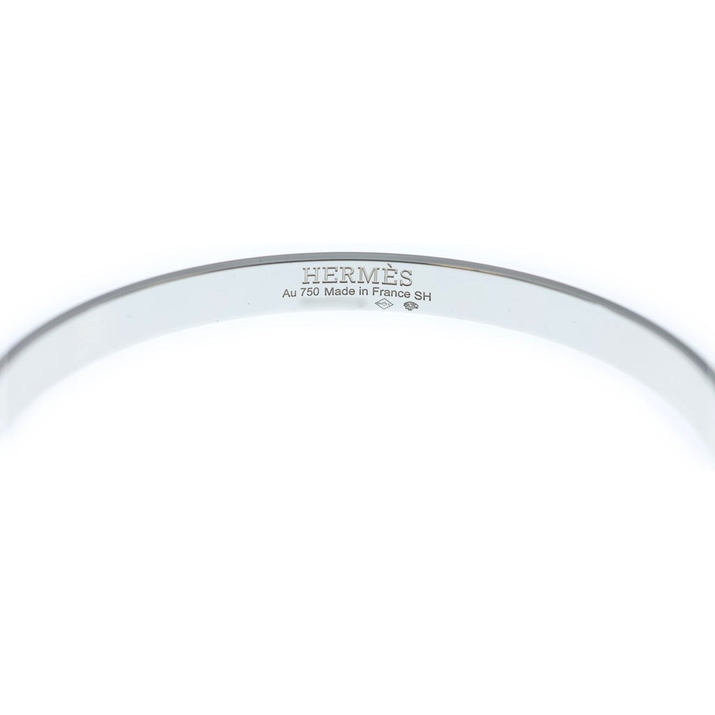 HERMES(エルメス) ケリーブレスレット SH ダイヤ バングル ブレスレット K18WG ホワイトゴールド レディース
