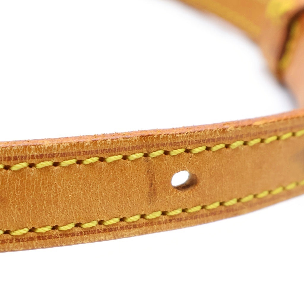 LOUIS VUITTON(ルイヴィトン) サンクルーPM ショルダーバッグ ブラウン レザー×PVC M51244 ゴールド金具 レディース