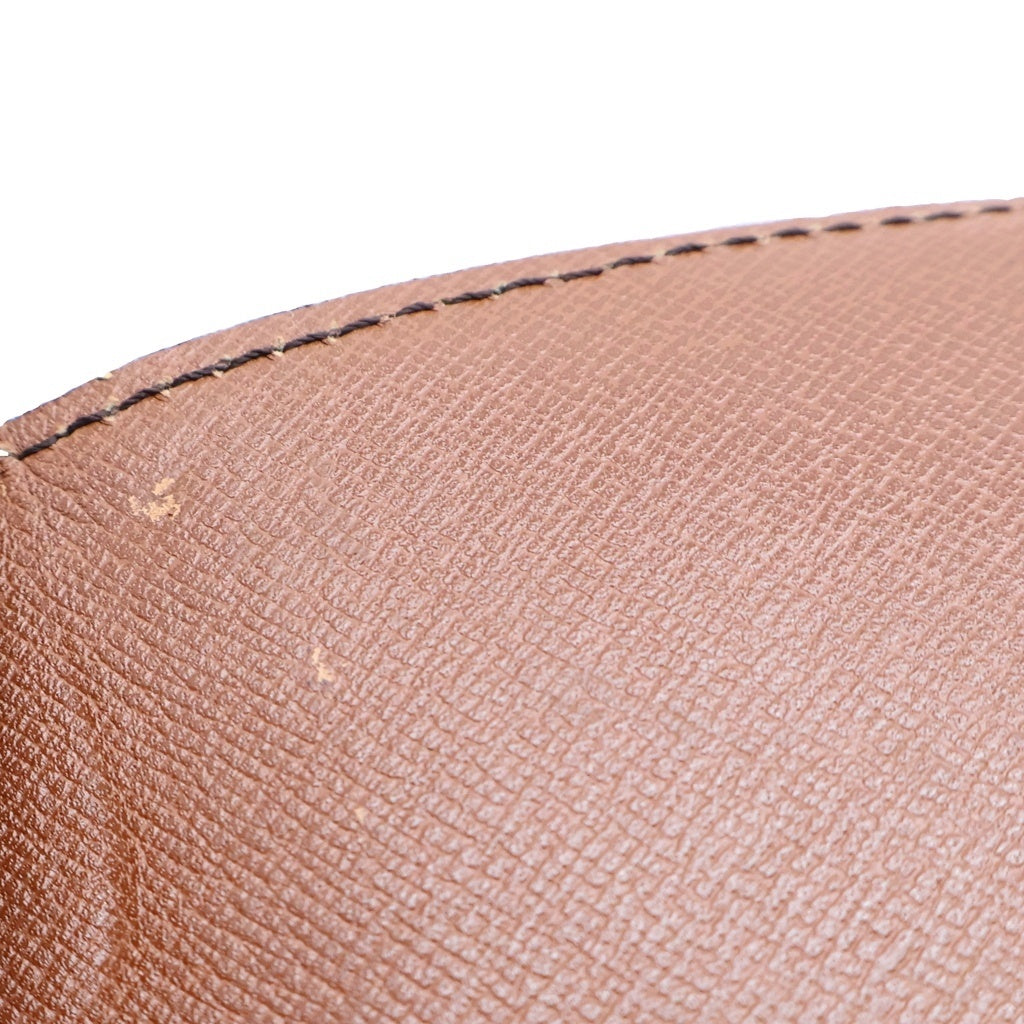 LOUIS VUITTON(ルイヴィトン) サンクルーPM ショルダーバッグ ブラウン レザー×PVC M51244 ゴールド金具 レディース