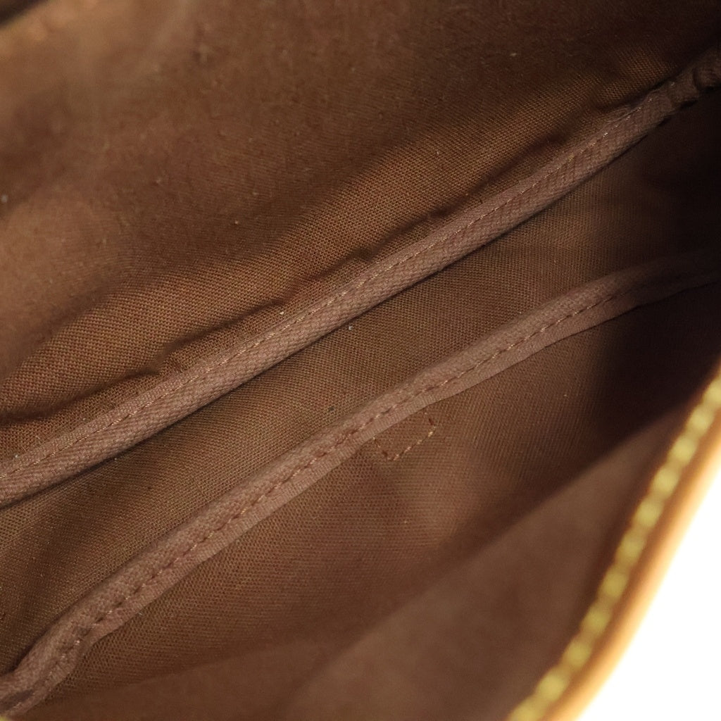 LOUIS VUITTON(ルイヴィトン) モノグラム ソミュール30 PVC レザー ショルダーバッグ ブラウン M42256 レディース