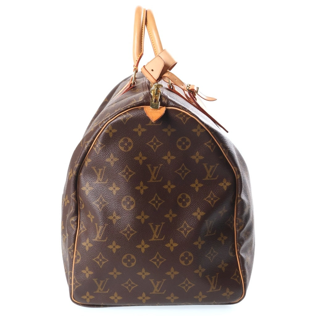 LOUIS VUITTON(ルイヴィトン) モノグラム キーポル55 PVC レザー ボストンバッグ ブラウン M41424