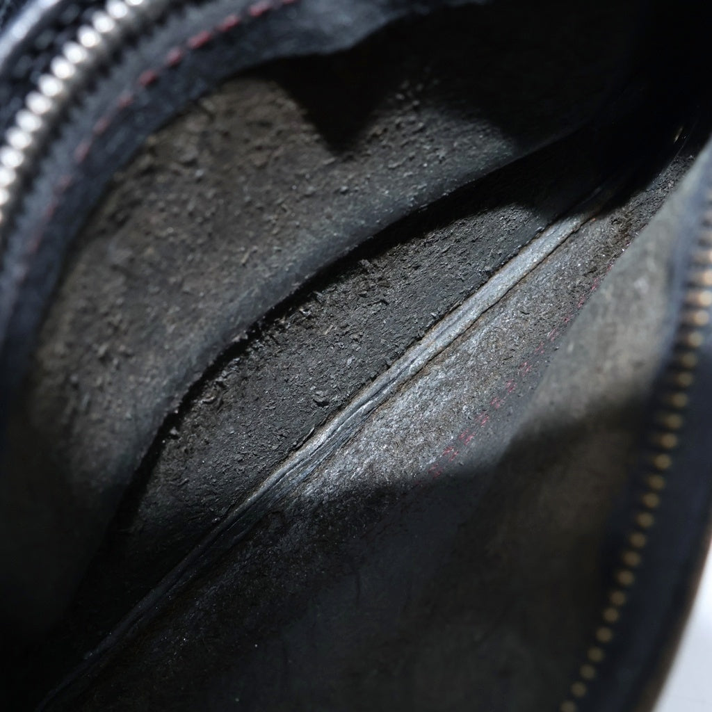 CHROME HEARTS(クロムハーツ) 1ZIP 1ジップ クロスボールボタン レザーウォレット 財布 ブラック BCA362