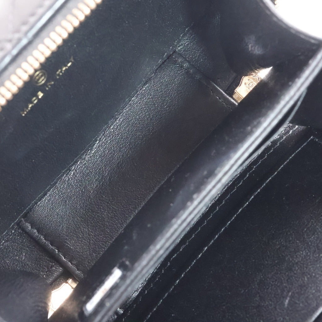 CHANEL(シャネル) スモール バニティ チェーンショルダーバッグ 黒 GD金具 レディース