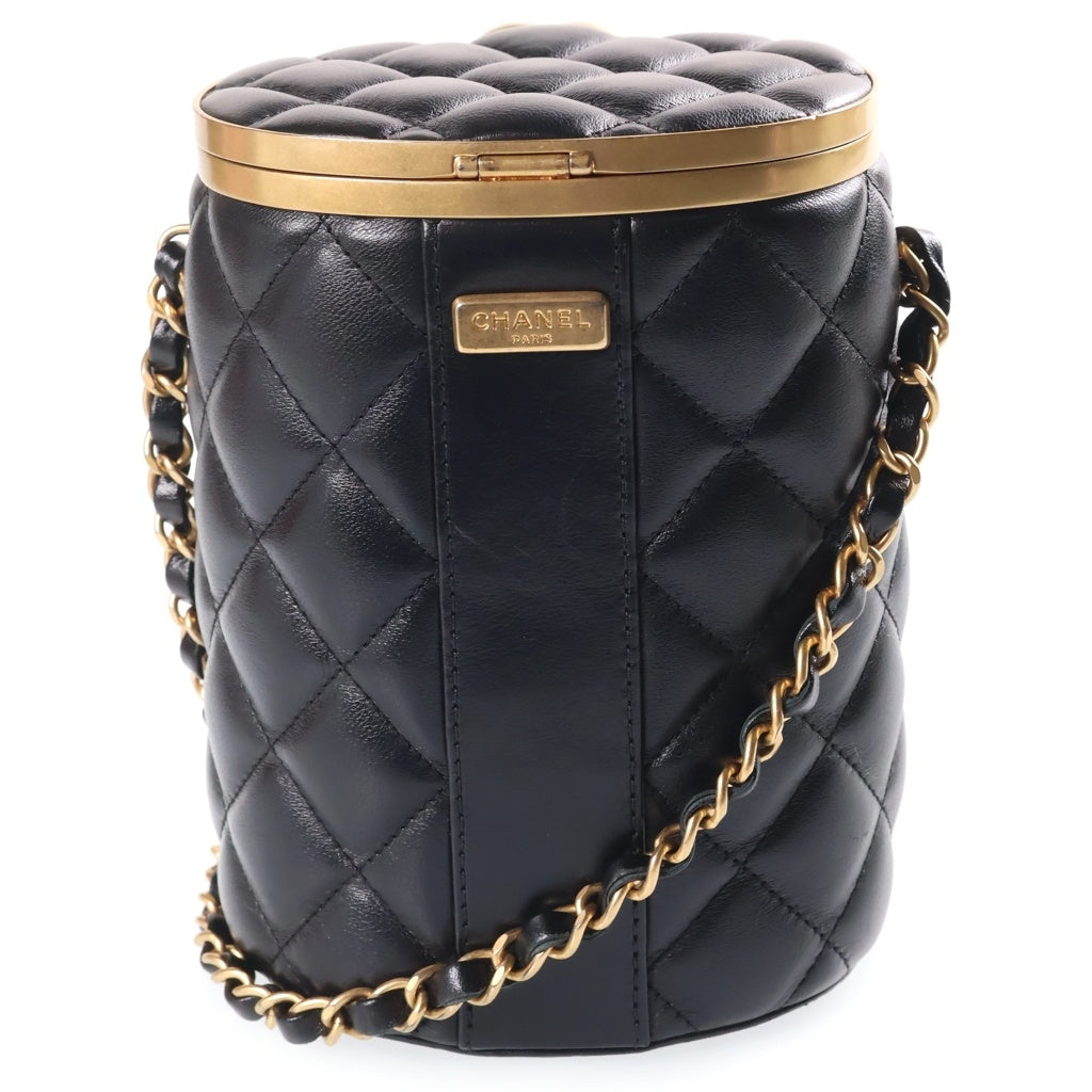 CHANEL(シャネル) マトラッセ ボックス バニティバッグ 黒 GD金具 AS2640 レディース