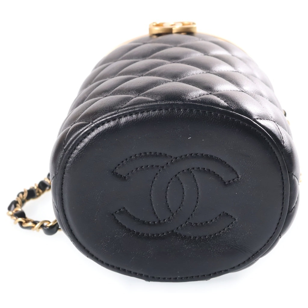 CHANEL(シャネル) マトラッセ ボックス バニティバッグ 黒 GD金具 AS2640 レディース