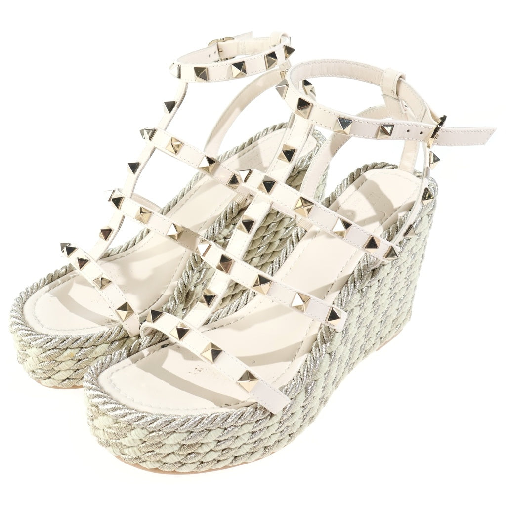 VALENTINO(ヴァレンティノ) ■ロックスタッズ サンダル 白 レディース