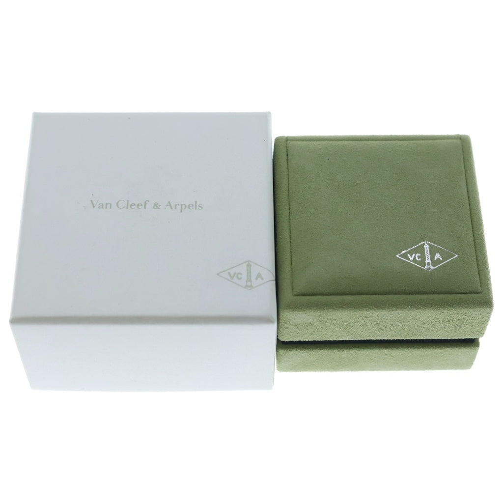 Van Cleef & Arpels(ヴァンクリーフアンドアーペル) ヴィンテージアルハンブラ タイガーアイ ネックレス ペンダント チェーン イエローゴールド×ブラウン Au750YG レディース