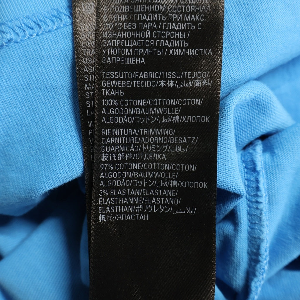 BALENCIAGA(バレンシアガ) 22AW Political Campaign Logo T-Shirt キャンペーンロゴ クルーネック半袖Tシャツ ブルー 641675