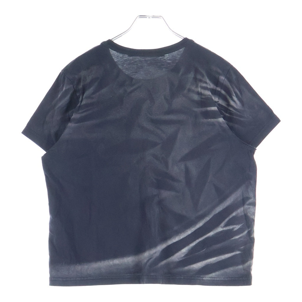 ALEXANDER WANG(アレキサンダーワン) 立体ロゴ エンボス ウォッシュ加工 クルーネック半袖Tシャツ カットソー ダークグレー #L レディース