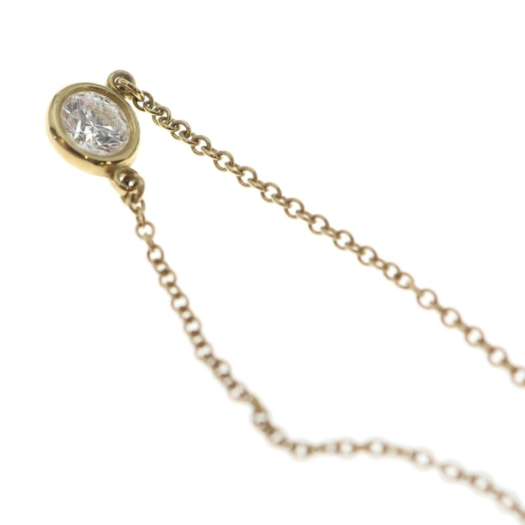 TIFFANY & Co.(ティファニー) バイザヤード ダイヤネックレス ペンダント チェーン イエローゴールド 750YG 0.25ct レディース