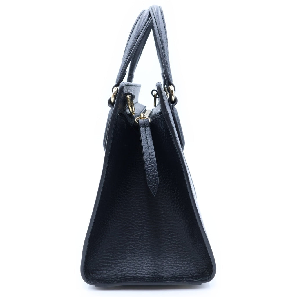 GUCCI(グッチ) ソーホー 2WAYショルダーバッグ ハンドバッグ ブラック レザー 607722 ゴールド金具 レディース