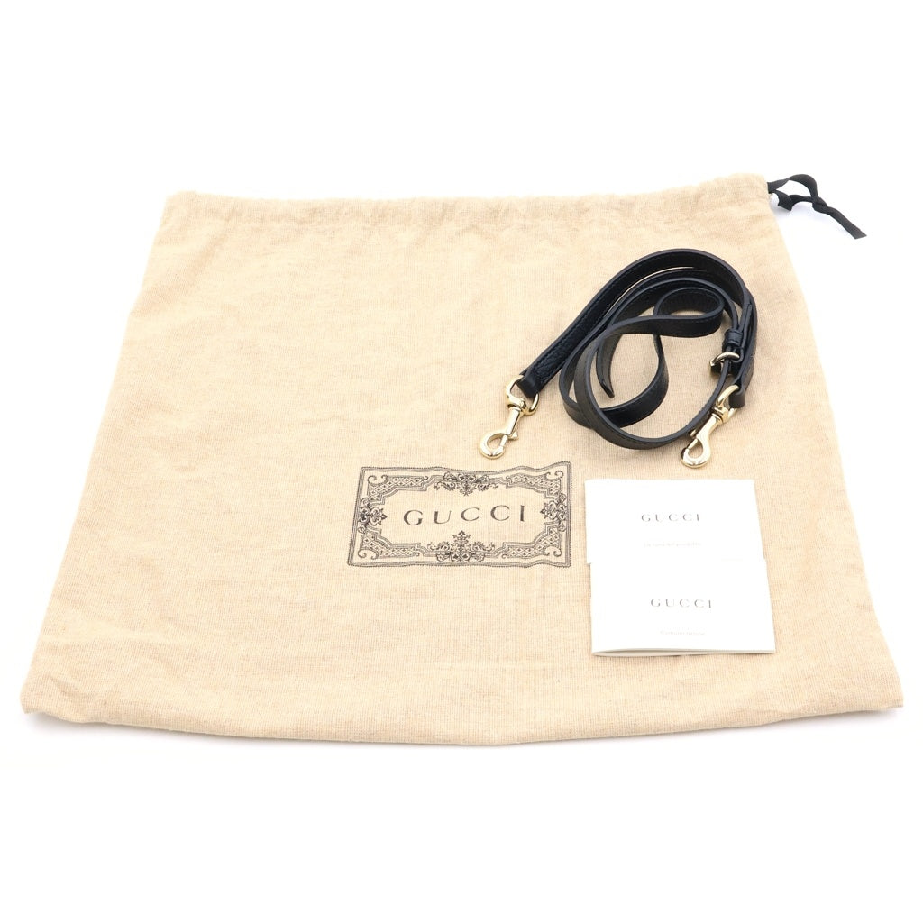 GUCCI(グッチ) ソーホー 2WAYショルダーバッグ ハンドバッグ ブラック レザー 607722 ゴールド金具 レディース