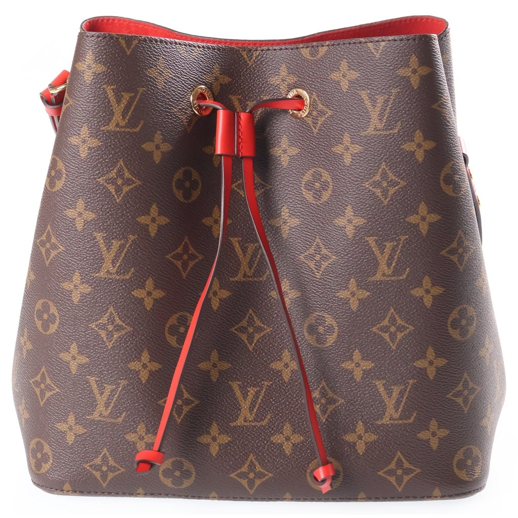 LOUIS VUITTON(ルイヴィトン) ネオノエMM ショルダーバック 2way モノグラム PVCレザー ブラウン/レッド M44021 レディース