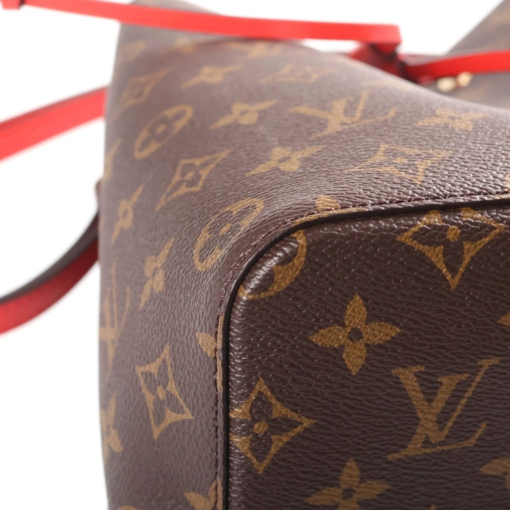 LOUIS VUITTON(ルイヴィトン) ネオノエMM ショルダーバック 2way モノグラム PVCレザー ブラウン/レッド M44021 レディース