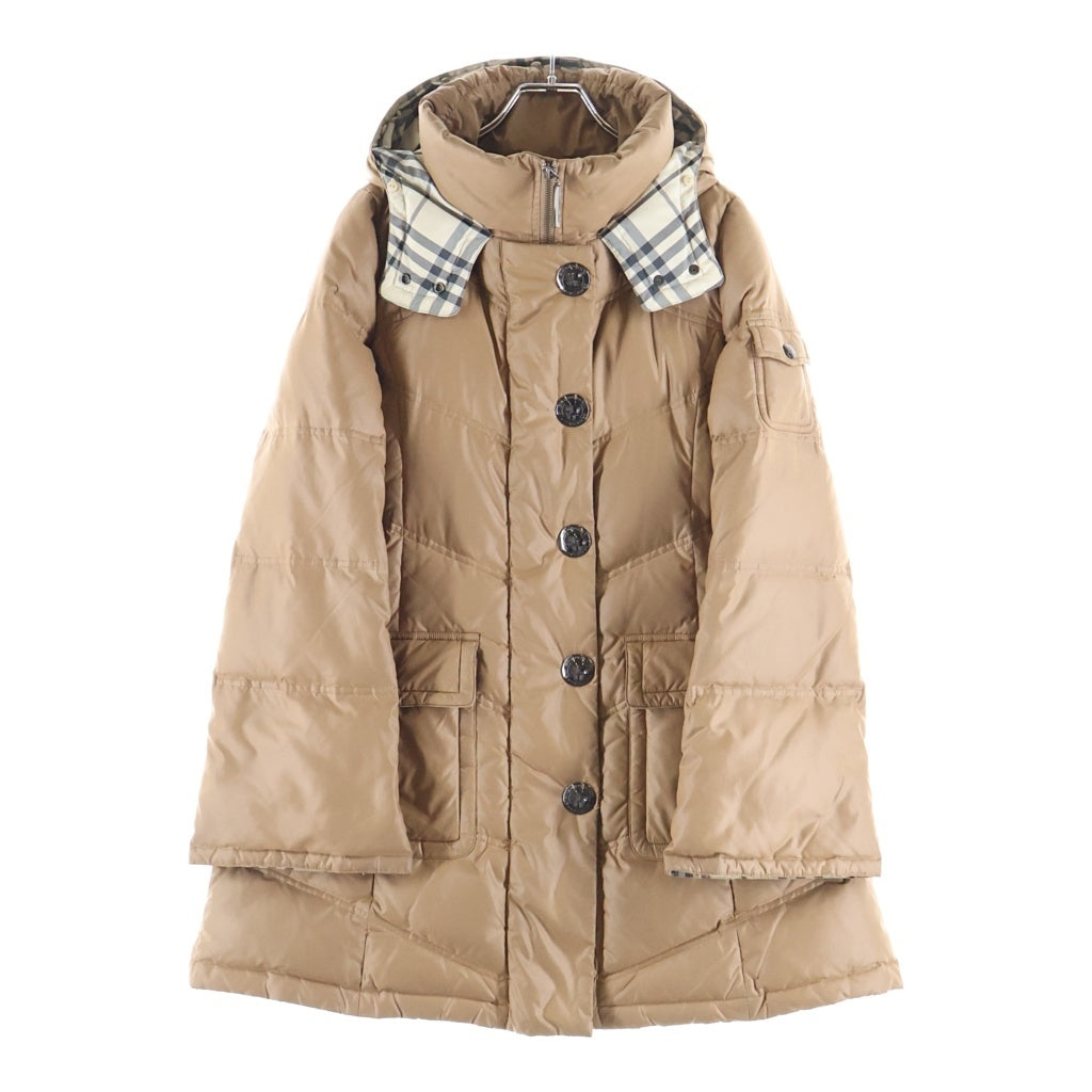 BURBERRY BLUE LABEL(バーバリーブルーレーベル) ■ダウンジャケット ナイロン キャメルカラー #38 レディース