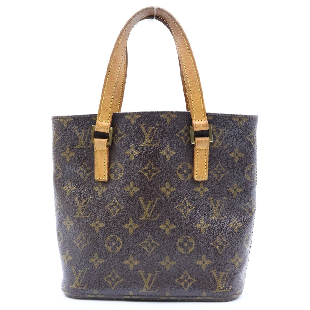 LOUIS VUITTON(ルイヴィトン) モノグラム ヴァヴァンPM ハンドバッグ ミニトートバッグ ブラウン レザー×PVC M51172 ゴールド金具 レディース