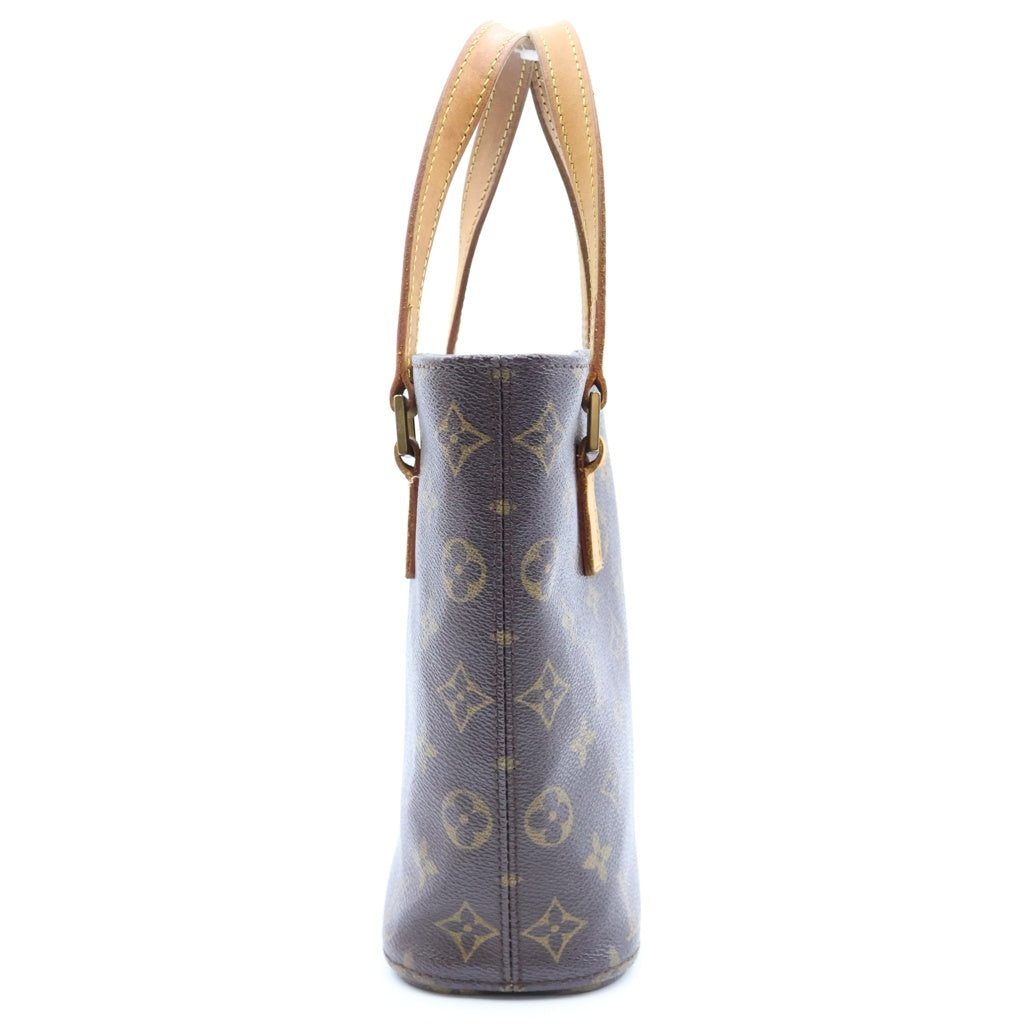 LOUIS VUITTON(ルイヴィトン) モノグラム ヴァヴァンPM ハンドバッグ ミニトートバッグ ブラウン レザー×PVC M51172 ゴールド金具 レディース