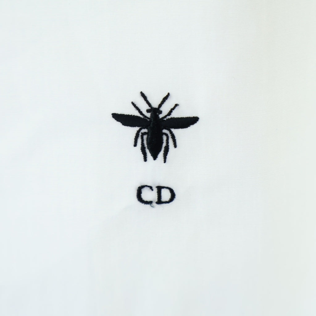Christian Dior(クリスチャンディオール) BEE ビー刺繍 コットンブラウス ホワイト #36 411B34A3356 レディース