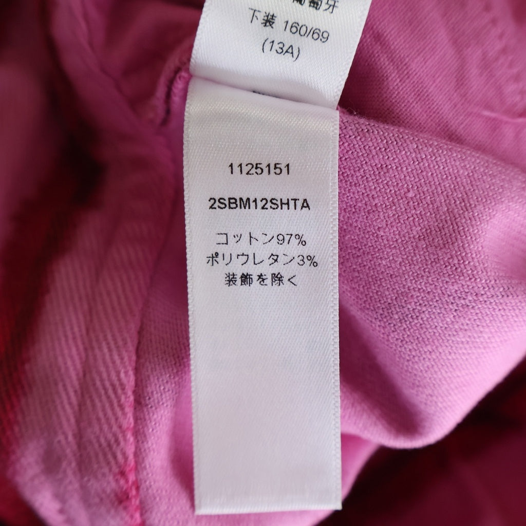 Christian Dior(クリスチャンディオール) キッズ ストライプ ショートデニムパンツ ピンク #13 2SBM12SHTA レディース