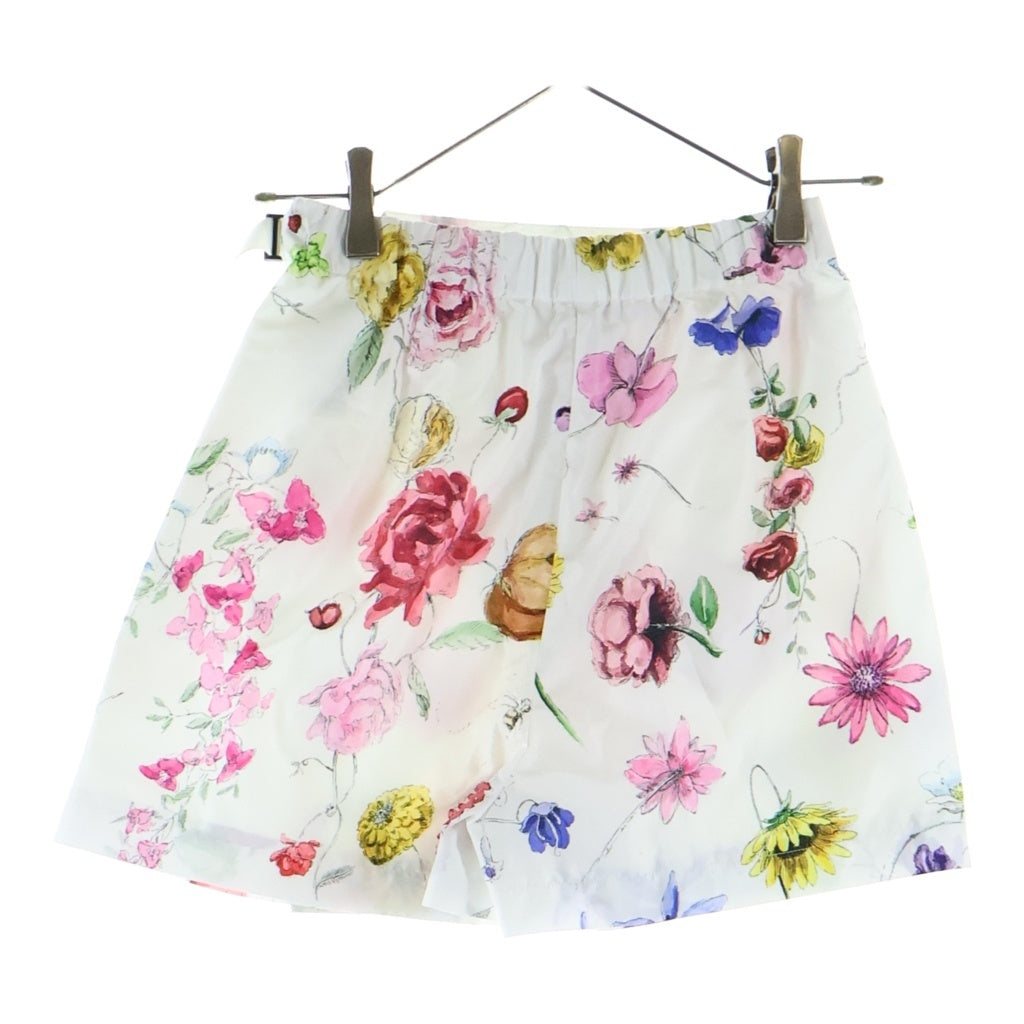 Christian Dior(クリスチャンディオール) 23FW フローラルプリント バックル キュロットミニスカート ホワイト #34 357P15A2263 レディース