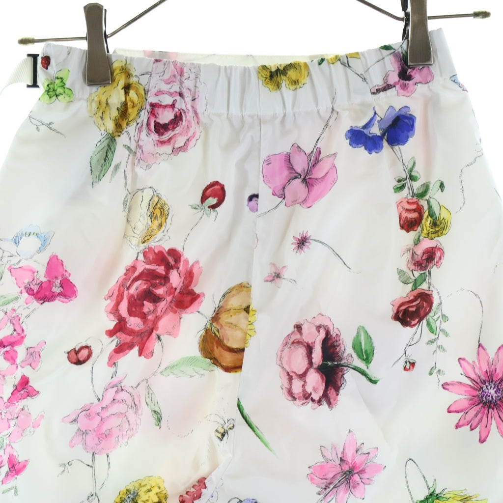 Christian Dior(クリスチャンディオール) 23FW フローラルプリント バックル キュロットミニスカート ホワイト #34 357P15A2263 レディース