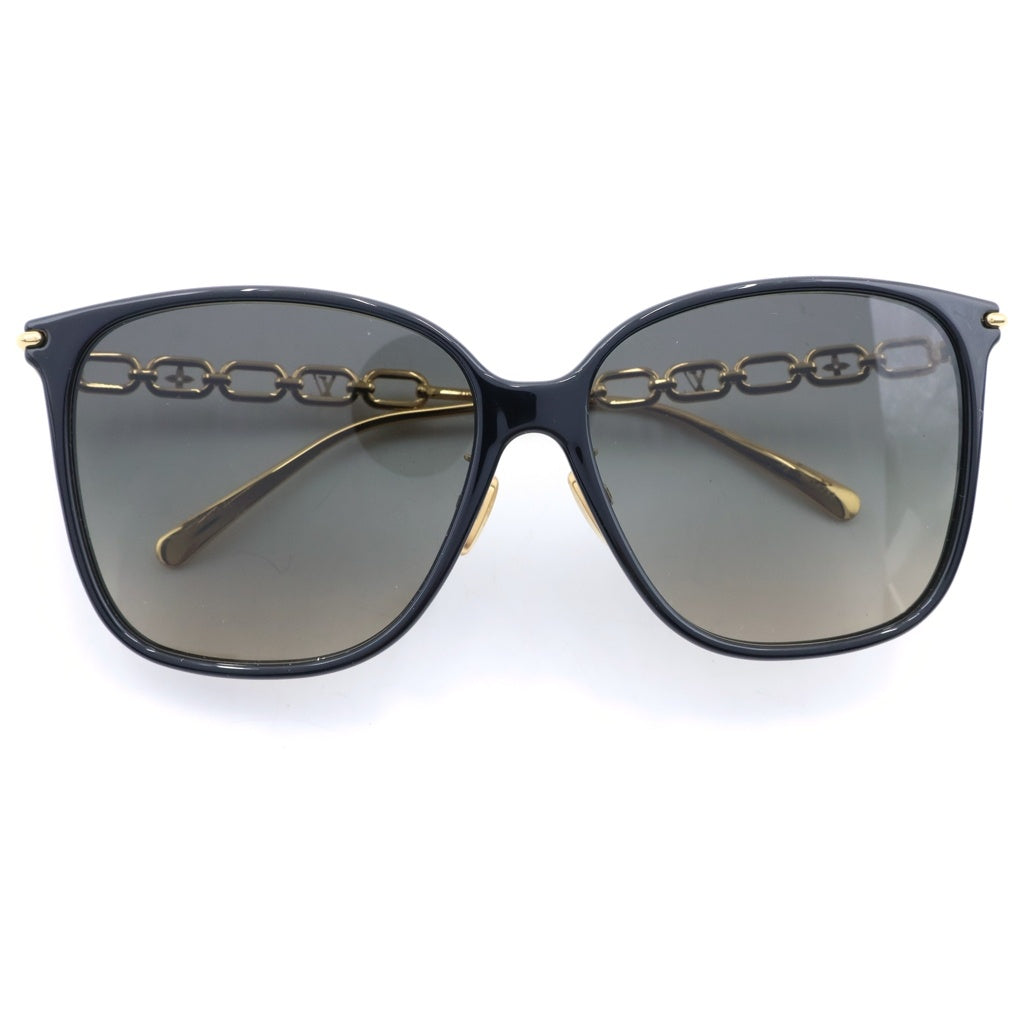 LOUIS VUITTON(ルイヴィトン) サングラス・マイ LV チェーン トゥー・クラシック スクエア ブラック Z1911U #62□15 レディース