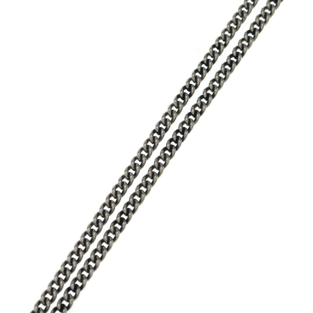 BALENCIAGA(バレンシアガ) BB ICON ロゴアイコンネックレス ペンダント チェーン シルバー レディース