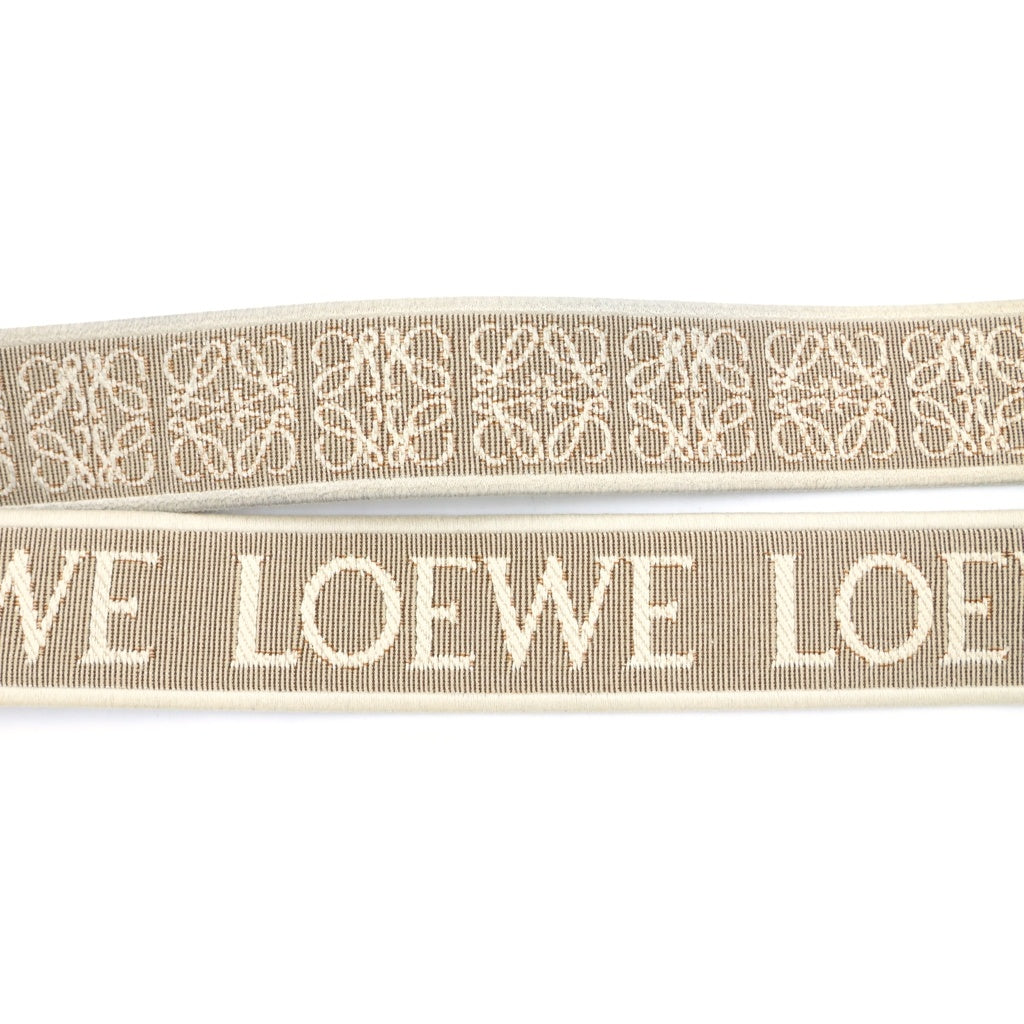 LOEWE(ロエベ) アナグラム ショルダーストラップ ブラウン×ベージュ ゴールド金具