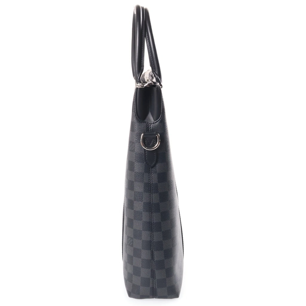 LOUIS VUITTON(ルイヴィトン) ダミエグラフィット アントン 2WAYハンドバッグ トートバッグ ショルダーバッグ ブラック レザー×PVC N40000 シルバー金具