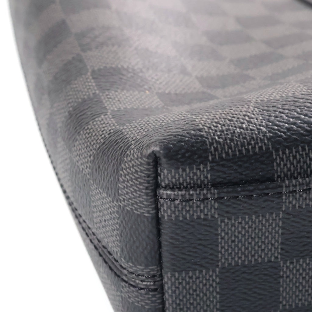 LOUIS VUITTON(ルイヴィトン) ダミエグラフィット アントン 2WAYハンドバッグ トートバッグ ショルダーバッグ ブラック レザー×PVC N40000 シルバー金具