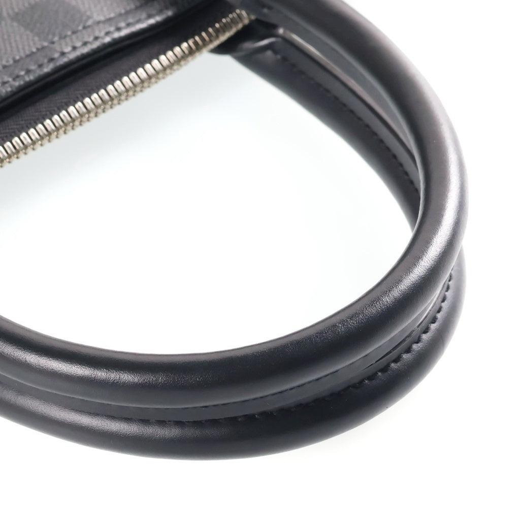 LOUIS VUITTON(ルイヴィトン) ダミエグラフィット アントン 2WAYハンドバッグ トートバッグ ショルダーバッグ ブラック レザー×PVC N40000 シルバー金具