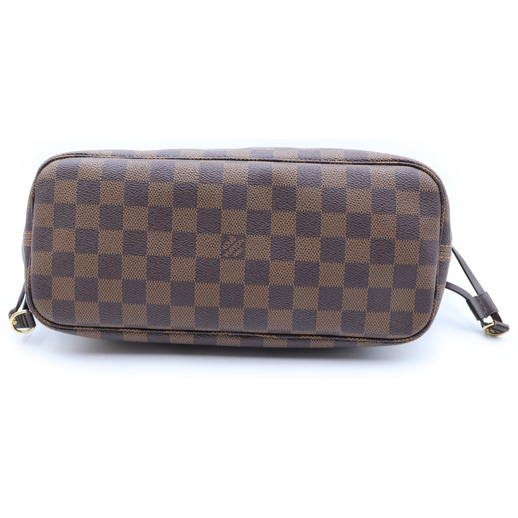 LOUIS VUITTON(ルイヴィトン) ダミエ ネヴァーフルPM ハンドバッグ トートバッグ ブラウン レザー×PVC N51109 ゴールド金具 レディース