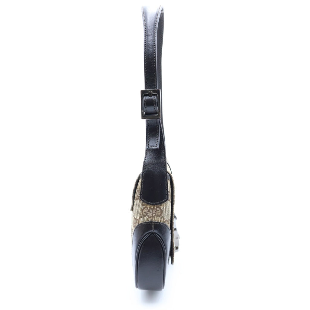 GUCCI(グッチ) ジャッキー GGキャンバス レザー ワンショルダーバッグ ベージュ/ブラウン 001・3824 レディース
