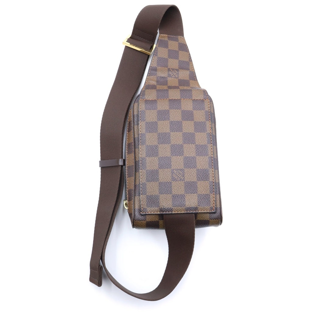 LOUIS VUITTON(ルイヴィトン) ダミエ ジェロニモス PVC レザー ショルダーバッグ ブラウン N51994