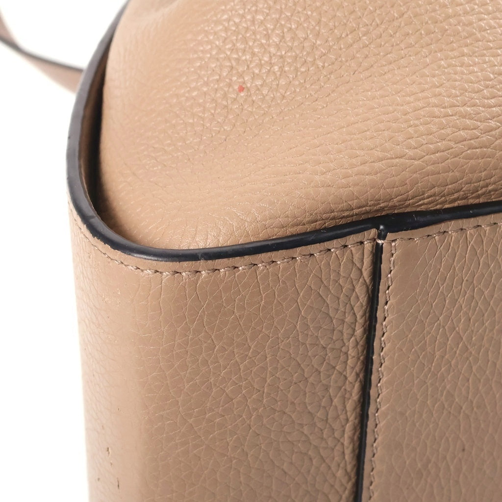 LOEWE(ロエベ) ハンモック ミニ 2WAYハンドバッグ ショルダーバッグ ブラウンベージュ レザー ゴールド金具 レディース