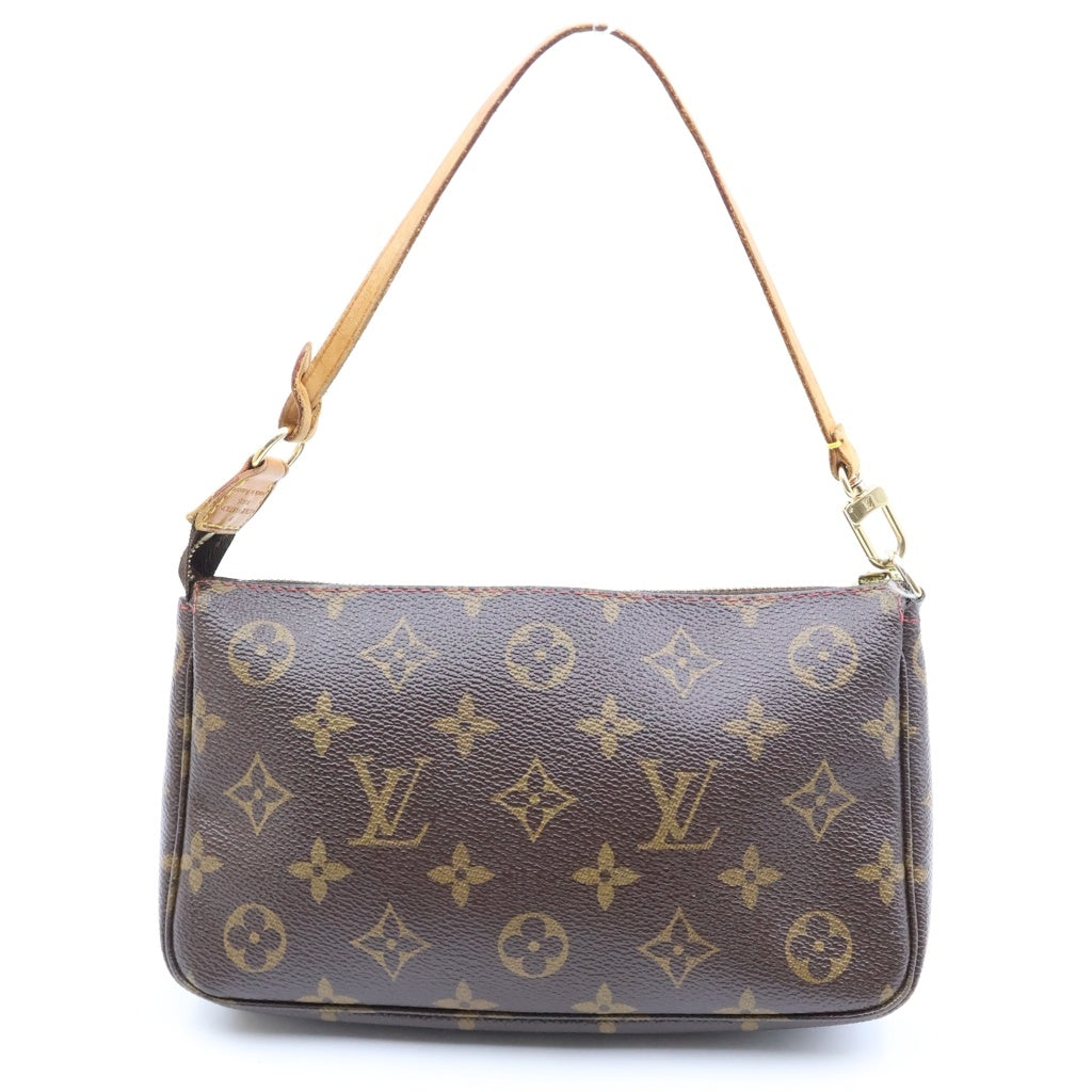 LOUIS VUITTON(ルイヴィトン) モノグラムチェリー ポシェットアクセソワール PVC レザー ハンドバッグ アクセサリーポーチ ブラウン M95008 レディース