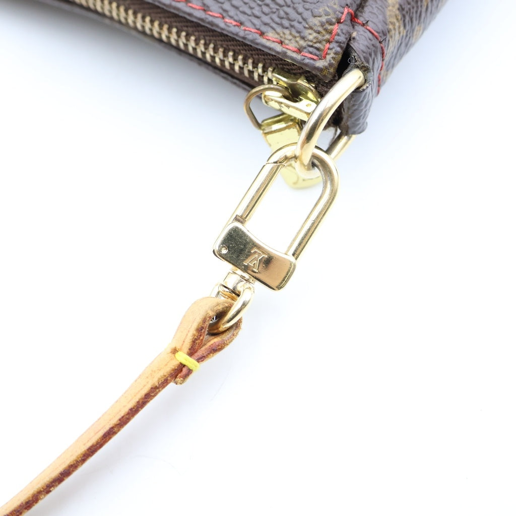 LOUIS VUITTON(ルイヴィトン) モノグラムチェリー ポシェットアクセソワール PVC レザー ハンドバッグ アクセサリーポーチ ブラウン M95008 レディース