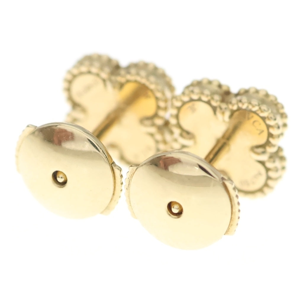 Van Cleef & Arpels(ヴァンクリーフアンドアーペル) スイートアルハンブラ オニキス ピアス Au750 イエローゴールド VCARA44900 レディース