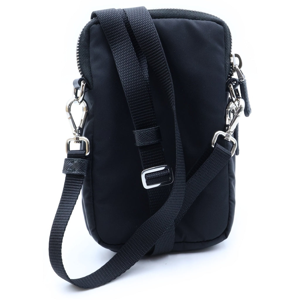 PRADA(プラダ) Re-Nylon ショルダーポーチ ショルダーバッグ ブラック ナイロン 2ZT024 シルバー金具 レディース