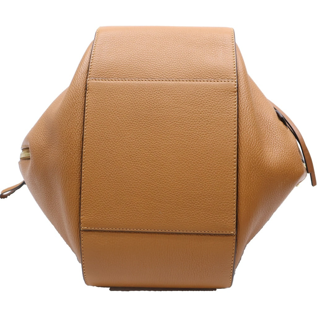 LOEWE(ロエベ) ハンモック スモール 2WAYハンドバッグ ショルダーバッグ ブラウン レザー×PVC ゴールド金具 レディース