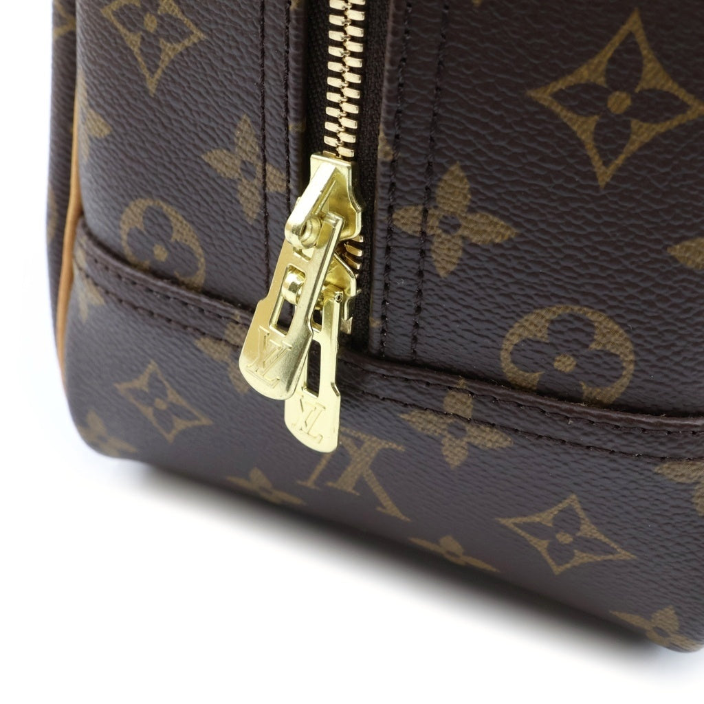 LOUIS VUITTON(ルイヴィトン) モノグラム ドーヴィル ハンドバッグ ブラウン PVCレザー M47270